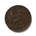 UNITED STATES 1783 WASHINGTON + INDEPENDENCE TOKEN CENT 28MM **RARE**