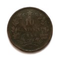 ITALY 1866 10 CENTESIMI