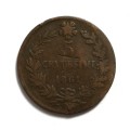 ITALY 5 CENTESIMI 1861N