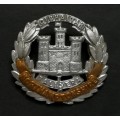 BRITISH ARMY NORTHAMPTONSHIRE GIBRALTER BADGE (PINS MISSING) 40X45MM