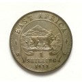 BRITISH EAST AFRICA 1922 SILVER SHILLING