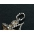 STERLING SILVER PENDANT **WARRIOR WITH BOW** 6.8 GRAMS 15X25MM