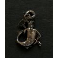 STERLING SILVER CHARM DANNLES HALF MAN/HALF SEA CREATURE 15MM