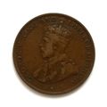 MAURITIUS 1922 2 CENTS COIN