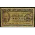 MOZAMBIQUE 1944 1 ESCUDO NOTE **FILLER**