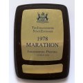 COMRADES MARATHON PLAQUE J S E 1978 JOHANNESBURG - PRETORIA 105X145MM
