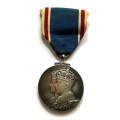 1937 SILVER CORONTION MEDAL - FULL SIZE UN-NAMED