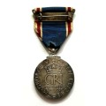 1937 SILVER CORONTION MEDAL - FULL SIZE UN-NAMED