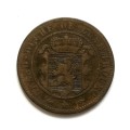 LUXEMBOURG 1855 10 CENTIMES