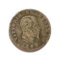 ITALY 1863 SILVER LIRA