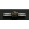 STERLING SILVER + STONE TIE PIN 10.5 GRAMS 50MM