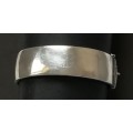 CANDIDA STERLING SILVER BRACELET/BANGLE - WWAX FILLED SOME SMALL DENTS - SEE PHOTOS 170X20MM 42.7 G