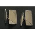 PAIR STERLING SILVER CUFF LINKS 13.1 GRAMS