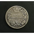 GREAT BRITAIN 1865-6 SILVER SHILLING