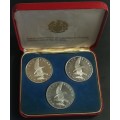 U S A  1965 GARDINERS ISLAND PATTERN TRAIL SET - SUBSTITUTION FOR SILVER