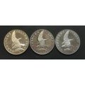 U S A  1965 GARDINERS ISLAND PATTERN TRAIL SET - SUBSTITUTION FOR SILVER