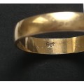 9K GOLD BAND/RING 1.8G SIZE *P*