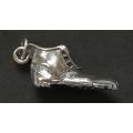 STERLING SILVER BOOT CHARM   20X10MM 3.2 GRAMS