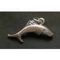 STERLING SILVER FISH CHARM 10X22MM