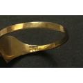 9KT GOLD CHILD`S HEART RING 0.5 GRAMS