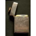 STERLING SILVER BIRMINGHAM 1898 (GOLD RING + HINGE) VESTA CASE 30 X 45MM 35.5 GRAMS