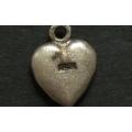 STERLING SILVER CHARM - SMALL HEART 8 X 10MM 1GRAMS