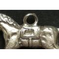 STERLING SILVER CHARM - HORSE 12 X 22MM 3.5 GRAMS