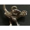 STERLING SILVER CHARM - OSTRICH 15 X 15MM 1.8 GRAMS