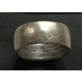 1896 TRENCH CART 2 SHILLINGS RING SIZE3 S