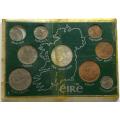 IRELAND 1966 UNC COIN SET *SILVER 10 SHILLINGS*