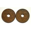 WEST AFRICA 1952+1956 PENNY (2 COINS)