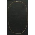 9CT GOLD ITALY NECKLACE 550MM 0.8 GRAMS