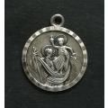 STERLING SILVER ST CHRISTOPHER CHARM 14MM