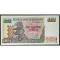 ZIMBABWE 2001 500 DOLLARS EF+