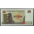 ZIMBABWE 1994 50 DOLLARS EF+