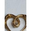 9CT  GOLD PENDANT HEART SHAPE 13X13MM 0.9 GRAMS