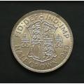 GREAT BRITAIN 1940 SILVER HALF CROWN *EXCELLENT*