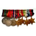 WW2 SET OF 7 SOUTH AFRICAN NAVY MEDALS AWARDED TO 67445 R E WILSON S A N FULL SIZE
