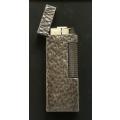 DUNHILL LIGHTER - SILVER PLATE - GOOD WORKING CONDITION 22X62MM