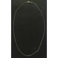 STERLING SILVER CHAIN 450MM 2 GRAMS