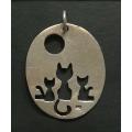 STERLING SILVER PENDANT 25X30MM  3.3 GRAMS