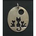 STERLING SILVER PENDANT 25X30MM  3.3 GRAMS