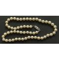 585 14K GOLD AND PEARL NECKLACE 470MM