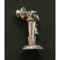 STERLING SILVER CHARM - PHONE 12X22MM 3.3 GRAMS