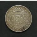 CYPRUS 1901 9 PIASTRES SILVER COIN