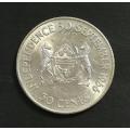 BOTSWANA 1966 SILVER 50 CENTS **EXCELLENT**