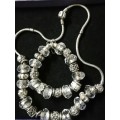 Pandora Necklace and Bracelet Set.