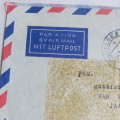 Postal History - Airmail cover from Gau-Algesheim, DDR to Paarl, South Africa with 3 DDR stamps