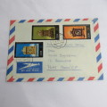Postal History - Airmail cover from Schmolln, DDR to Paarl, South Africa with 3 DDR stamps