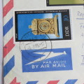 Postal History - Airmail cover from Schmolln, DDR to Paarl, South Africa with 3 DDR stamps